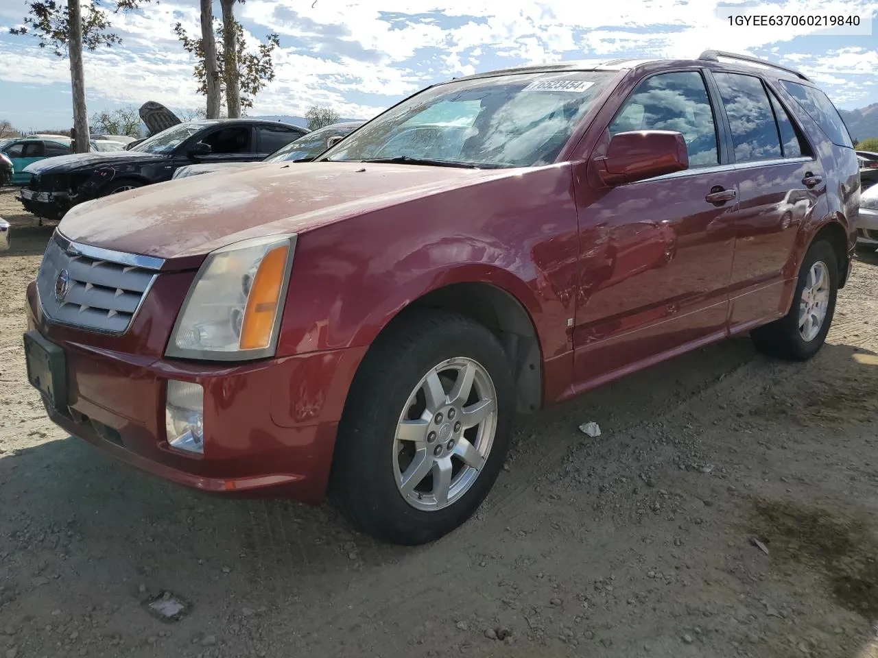 2006 Cadillac Srx VIN: 1GYEE637060219840 Lot: 76523454