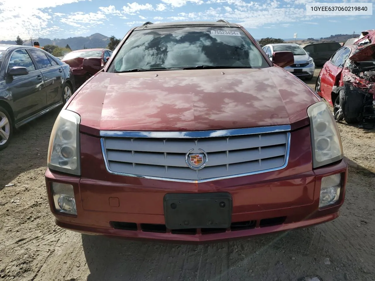 2006 Cadillac Srx VIN: 1GYEE637060219840 Lot: 76523454