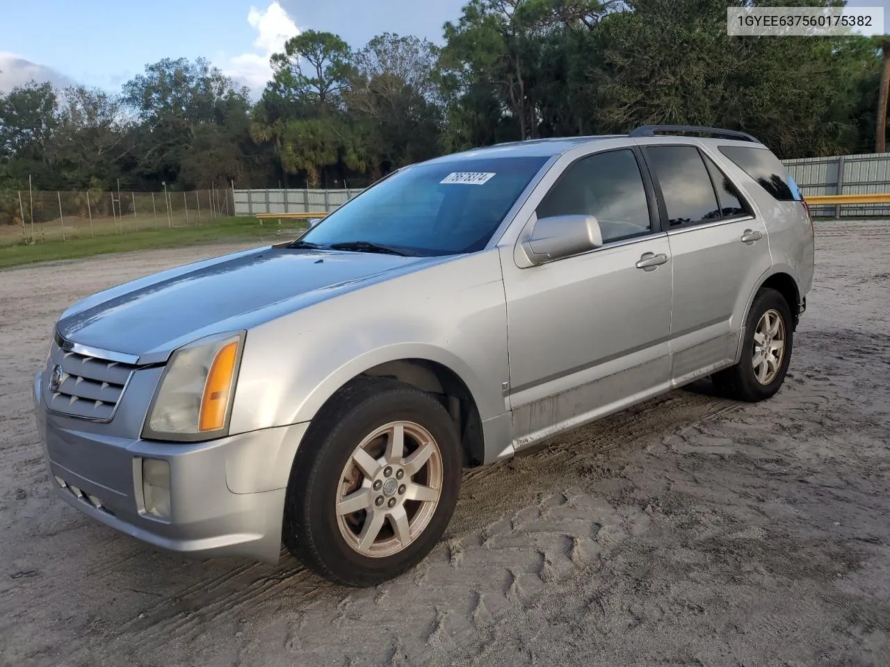 2006 Cadillac Srx VIN: 1GYEE637560175382 Lot: 78678374