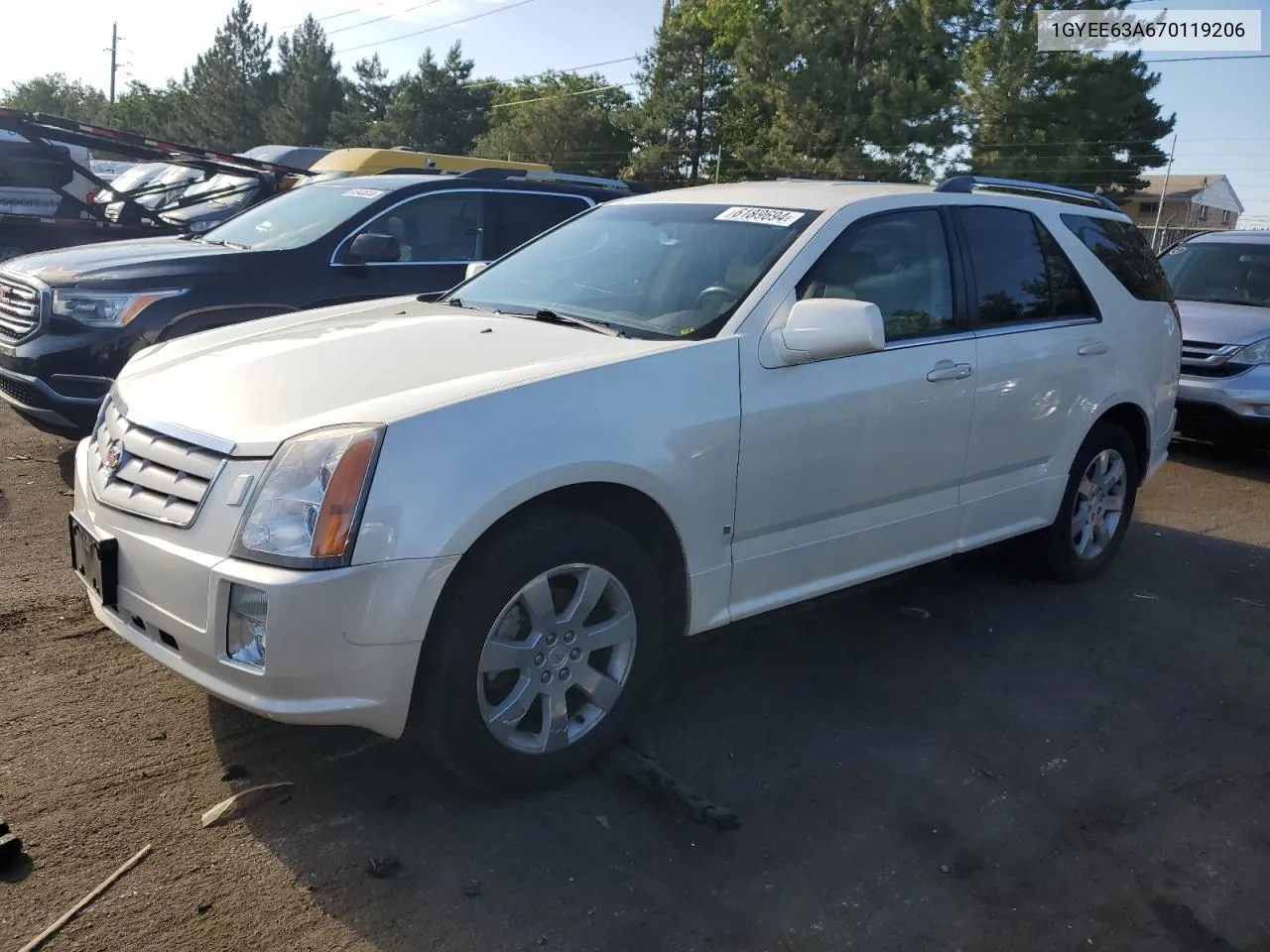 2007 Cadillac Srx VIN: 1GYEE63A670119206 Lot: 61869694