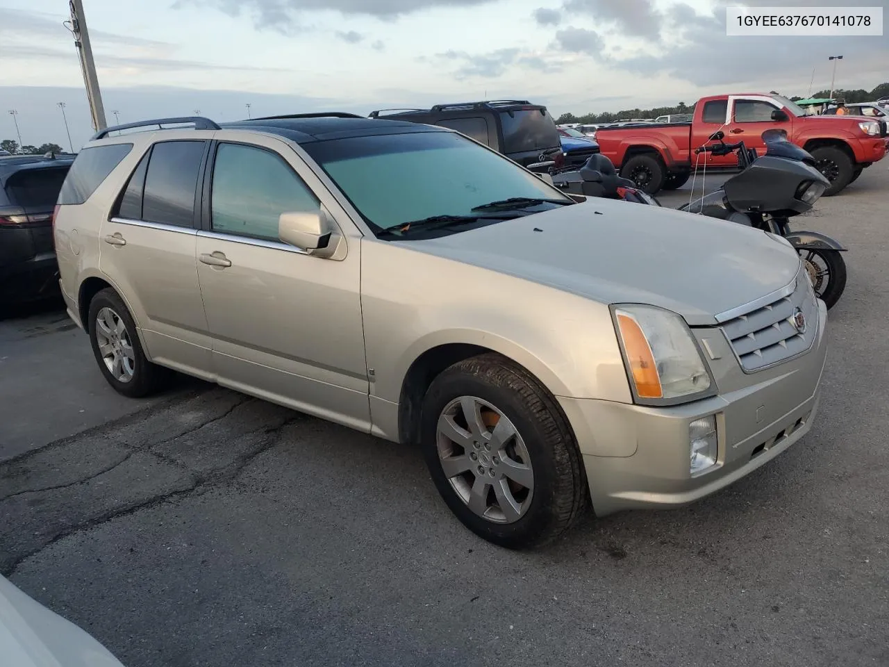 2007 Cadillac Srx VIN: 1GYEE637670141078 Lot: 75092584