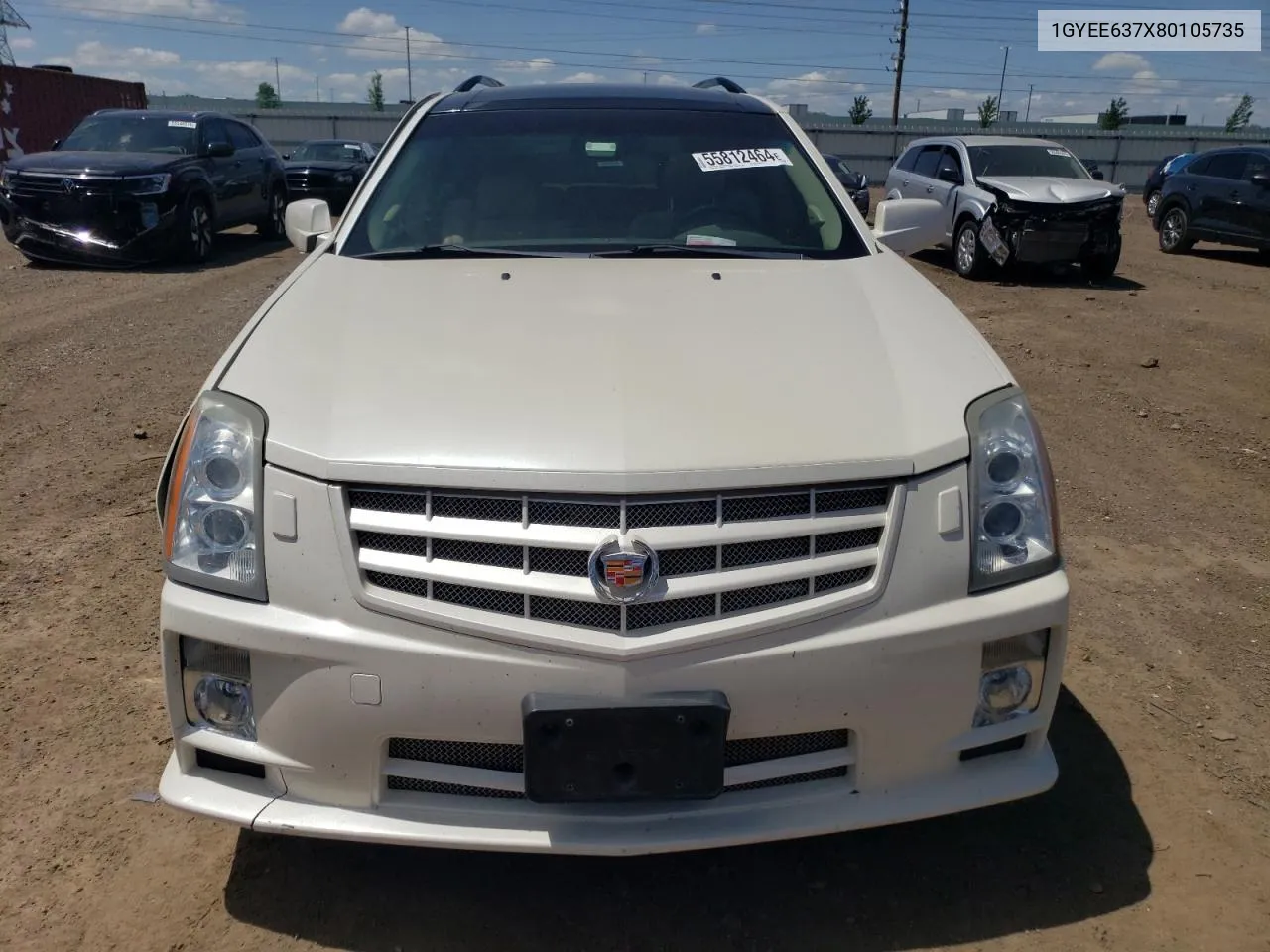 2008 Cadillac Srx VIN: 1GYEE637X80105735 Lot: 55812464