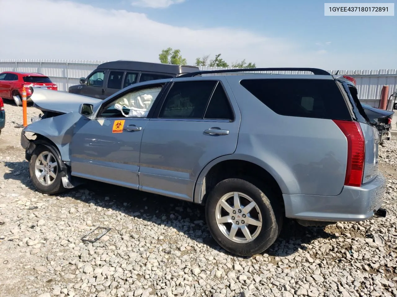 2008 Cadillac Srx VIN: 1GYEE437180172891 Lot: 62818194