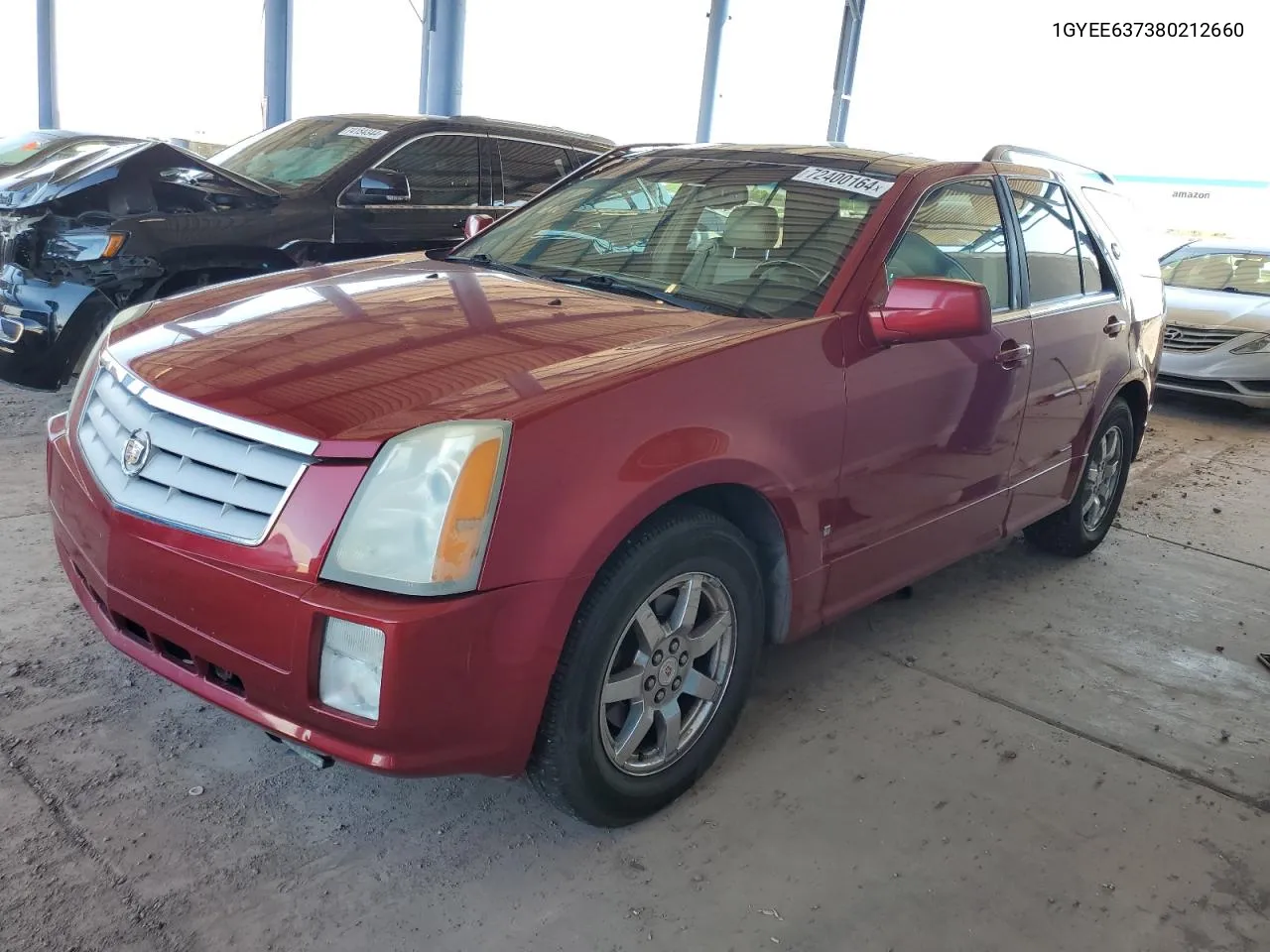 2008 Cadillac Srx VIN: 1GYEE637380212660 Lot: 72400164