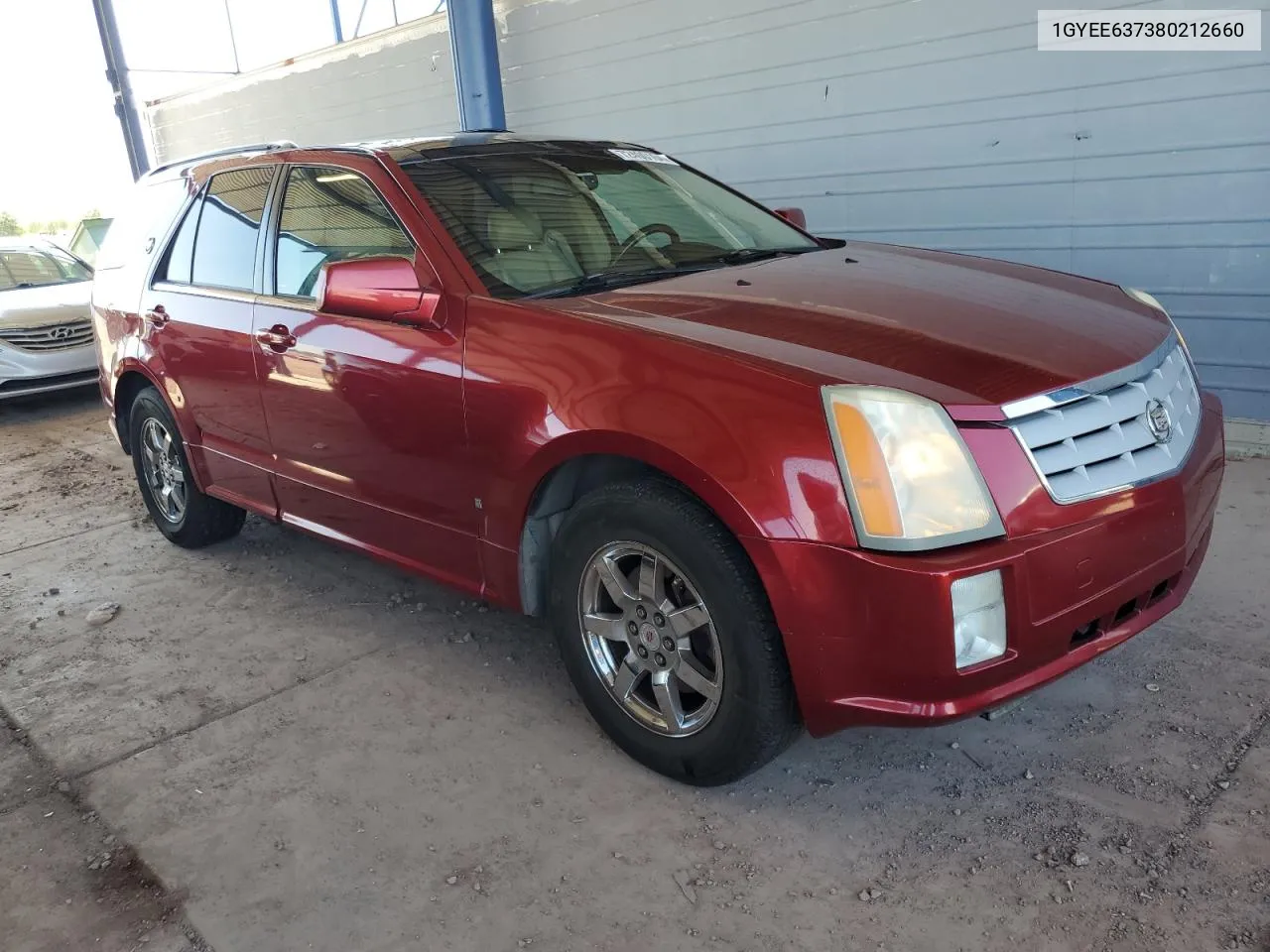 2008 Cadillac Srx VIN: 1GYEE637380212660 Lot: 72400164