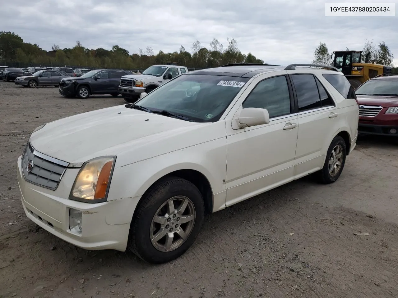 2008 Cadillac Srx VIN: 1GYEE437880205434 Lot: 74892454