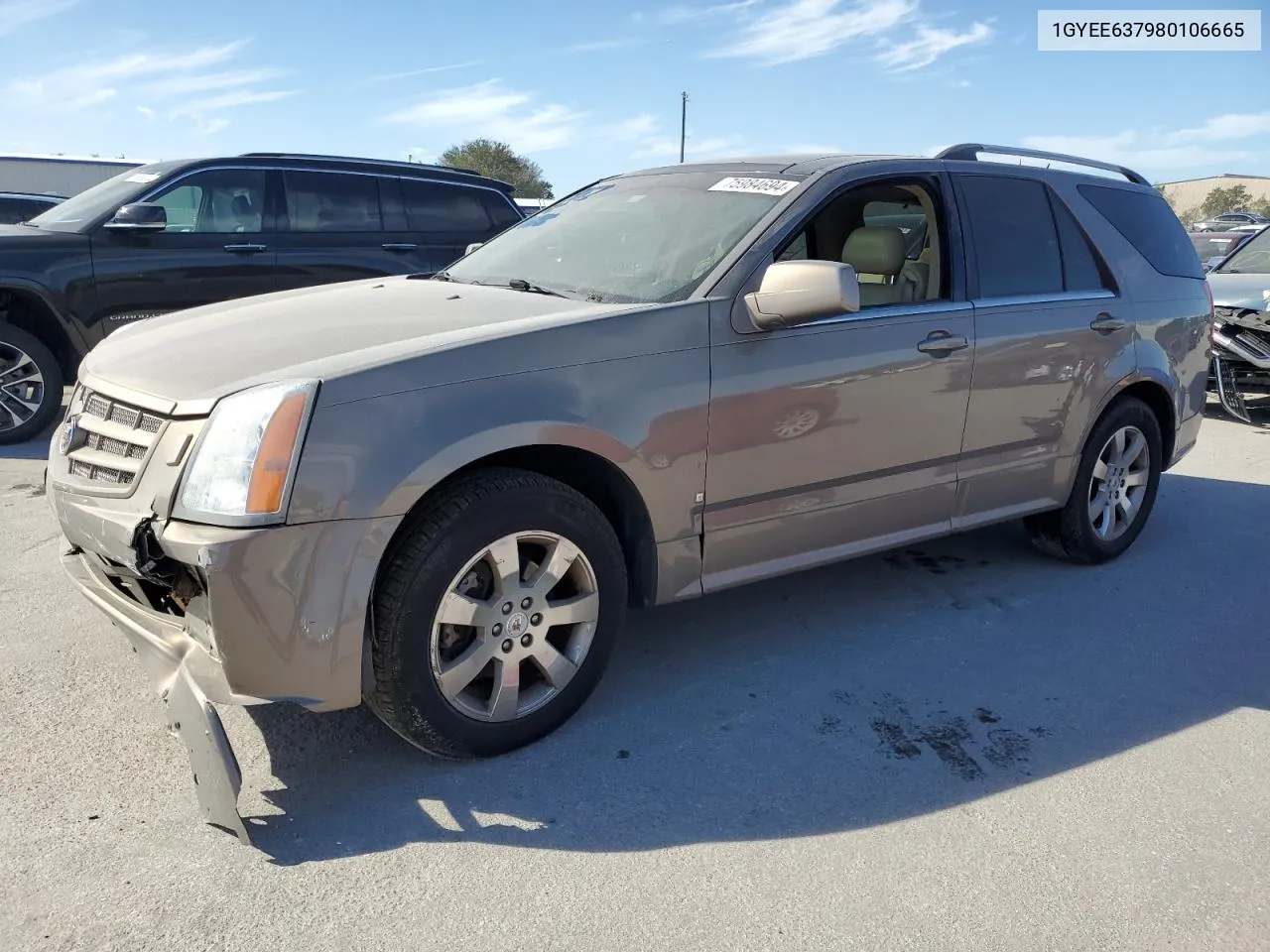 2008 Cadillac Srx VIN: 1GYEE637980106665 Lot: 75984694