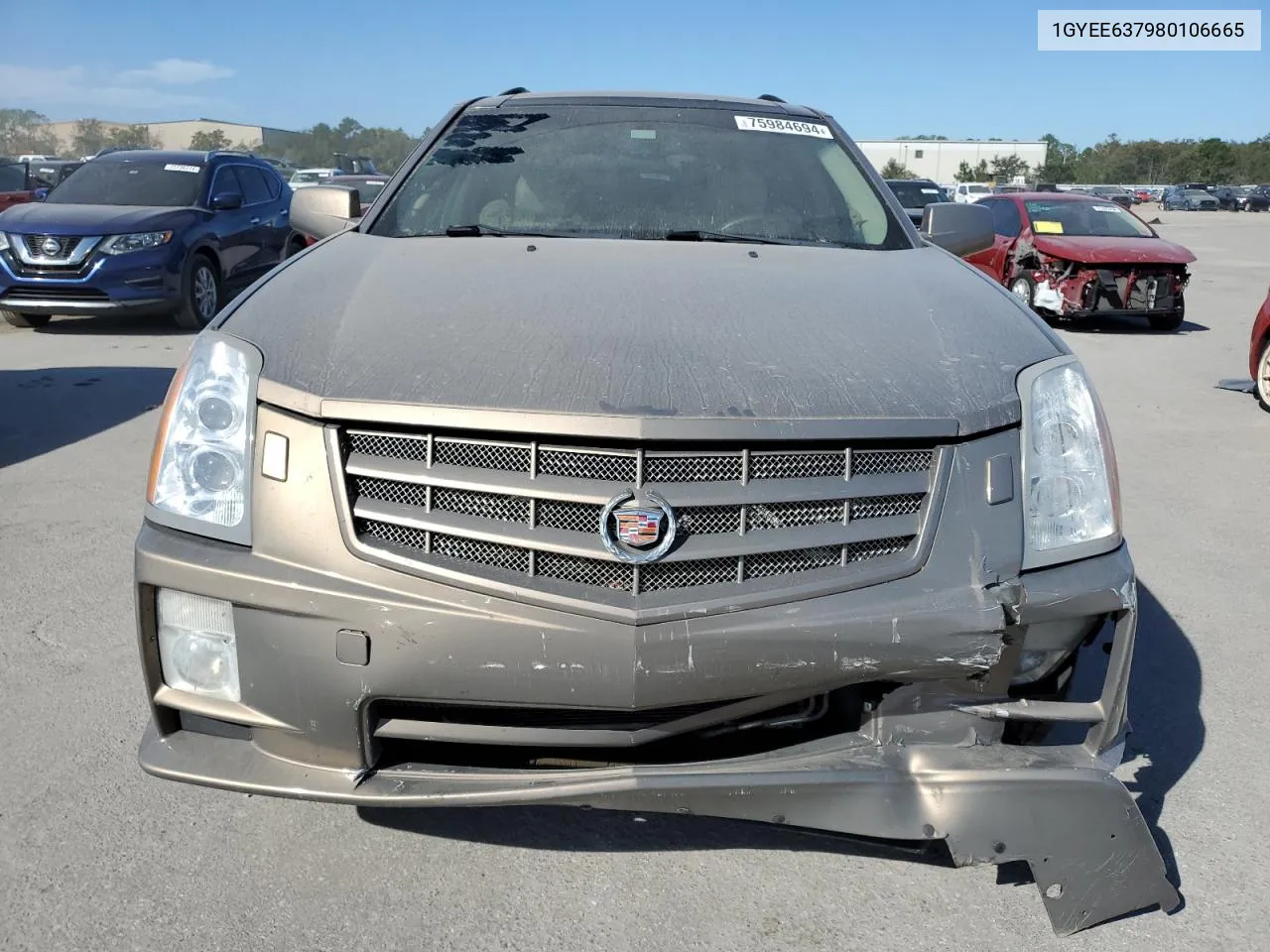 2008 Cadillac Srx VIN: 1GYEE637980106665 Lot: 75984694