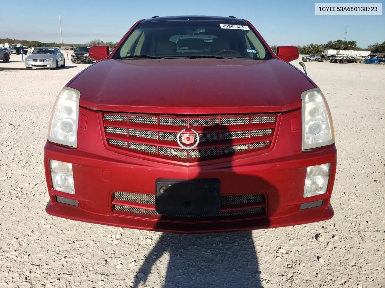 2008 Cadillac Srx VIN: 1GYEE53A680138723 Lot: 80987464