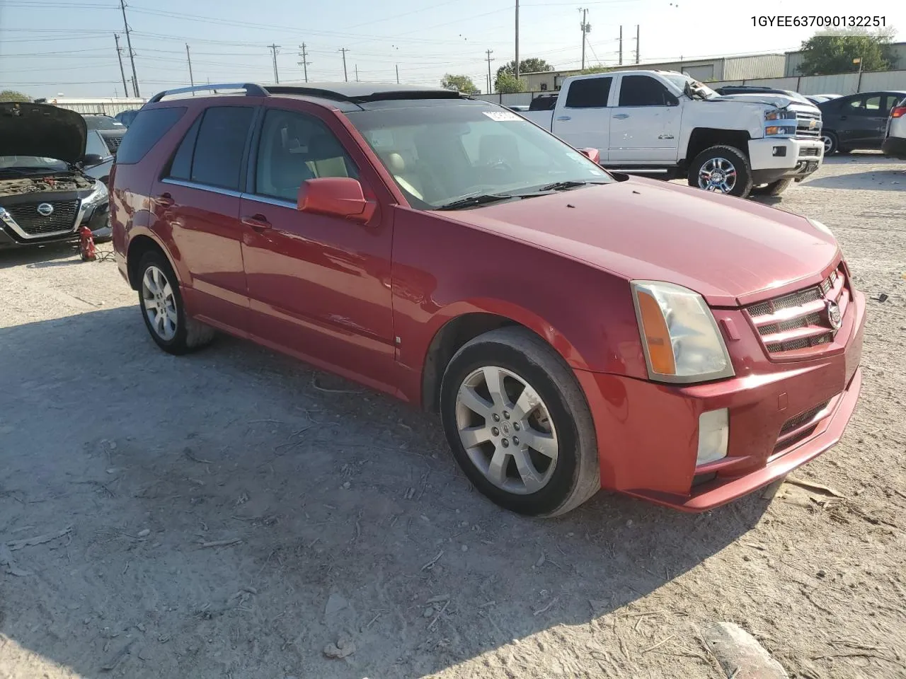 2009 Cadillac Srx VIN: 1GYEE637090132251 Lot: 72191004