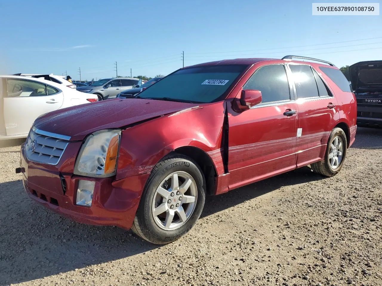 2009 Cadillac Srx VIN: 1GYEE637890108750 Lot: 74232784