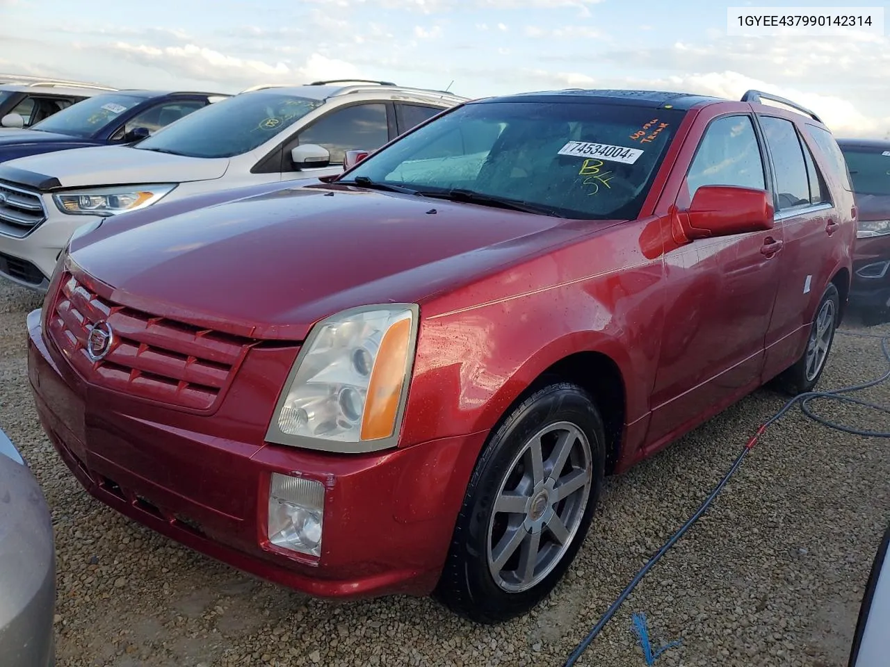 2009 Cadillac Srx VIN: 1GYEE437990142314 Lot: 74534004