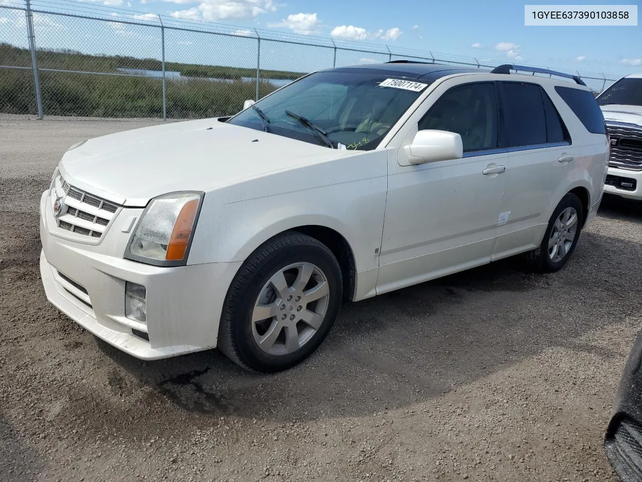 2009 Cadillac Srx VIN: 1GYEE637390103858 Lot: 75007174