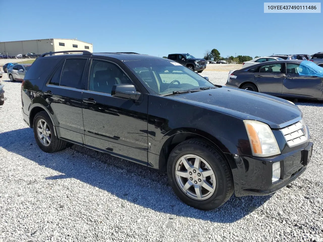 2009 Cadillac Srx VIN: 1GYEE437490111486 Lot: 75403394