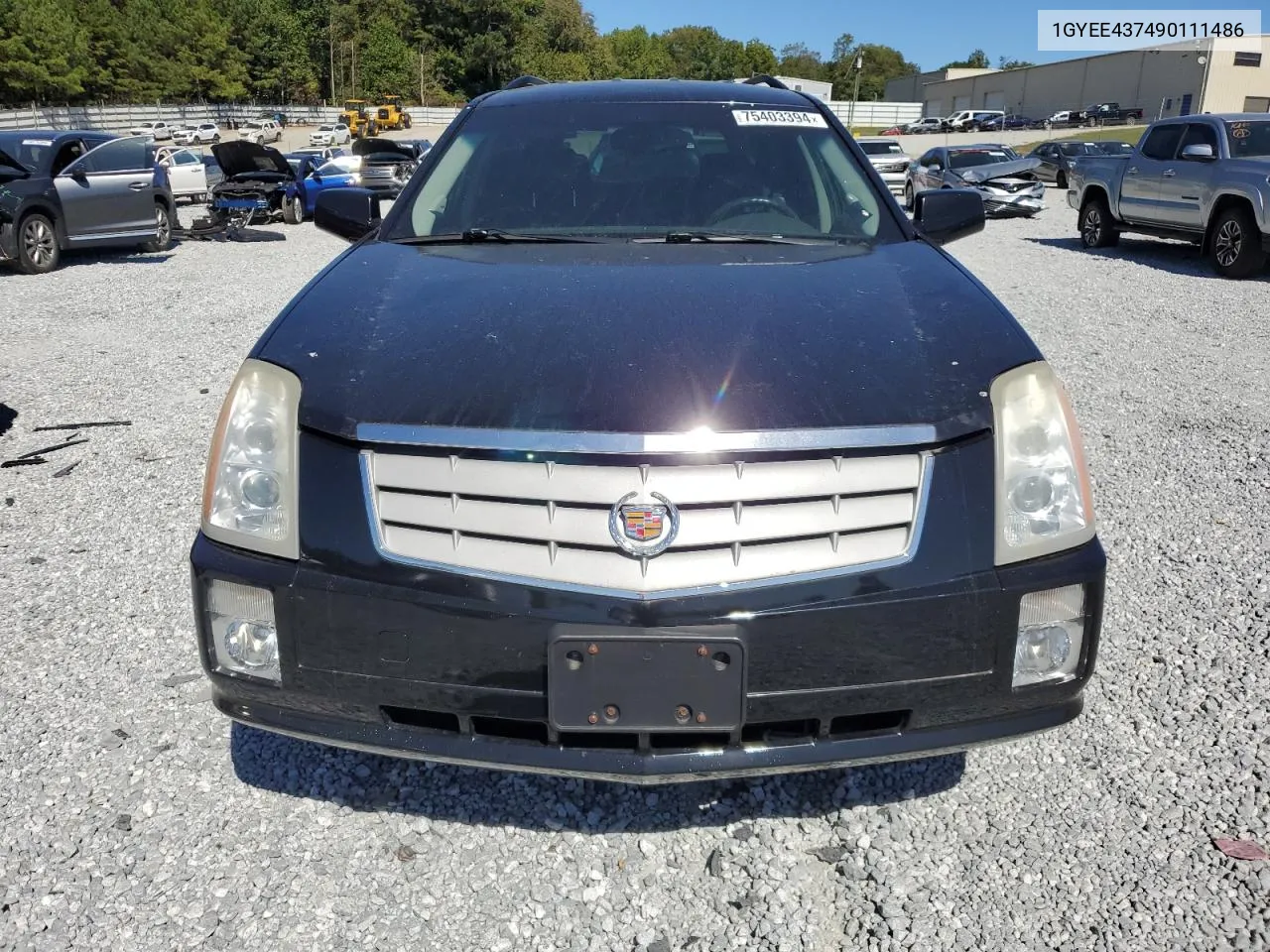 2009 Cadillac Srx VIN: 1GYEE437490111486 Lot: 75403394