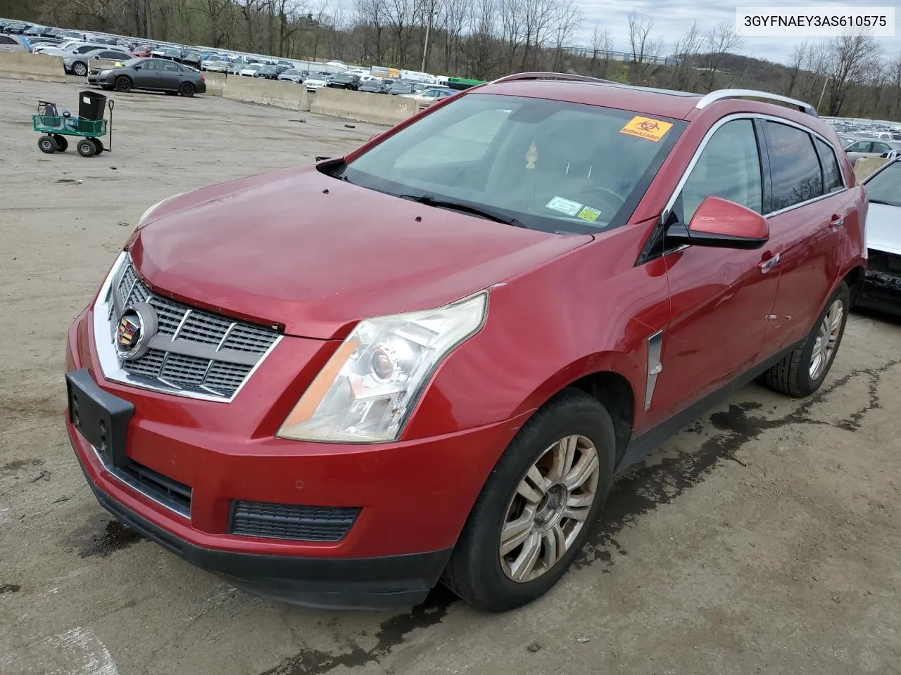 3GYFNAEY3AS610575 2010 Cadillac Srx Luxury Collection