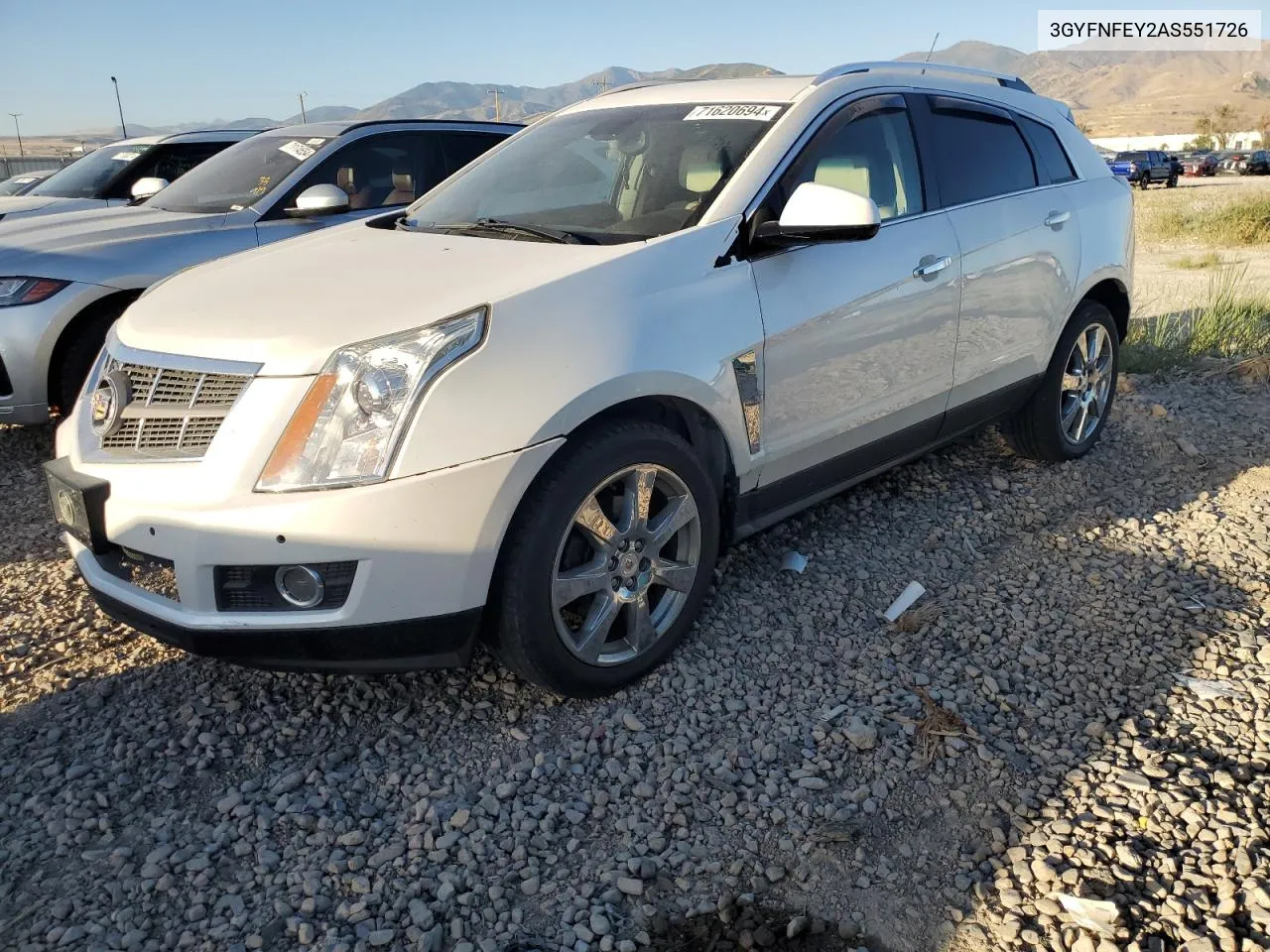 2010 Cadillac Srx Premium Collection VIN: 3GYFNFEY2AS551726 Lot: 71620694