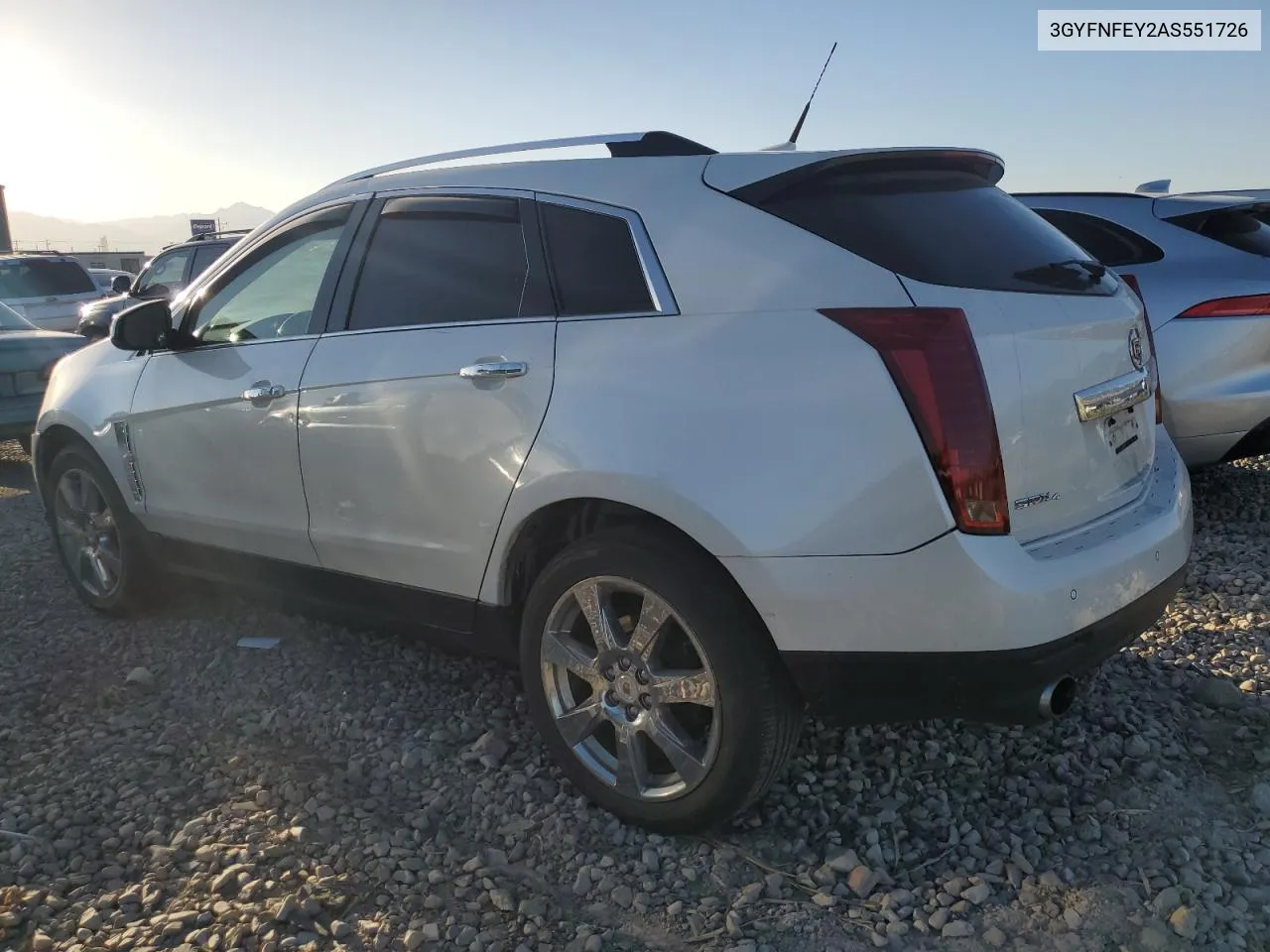 2010 Cadillac Srx Premium Collection VIN: 3GYFNFEY2AS551726 Lot: 71620694