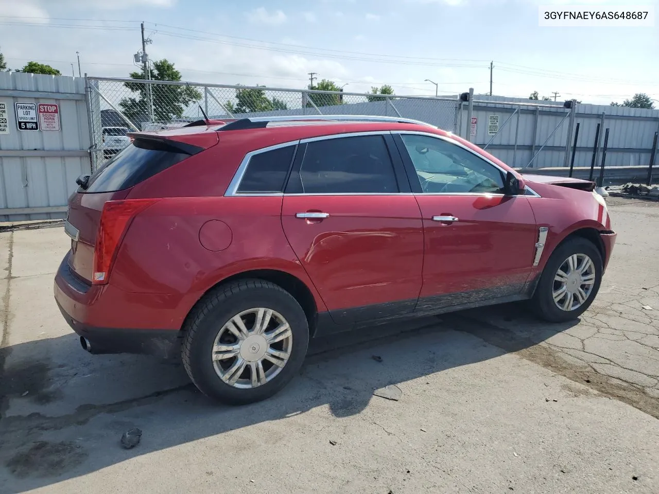 3GYFNAEY6AS648687 2010 Cadillac Srx Luxury Collection