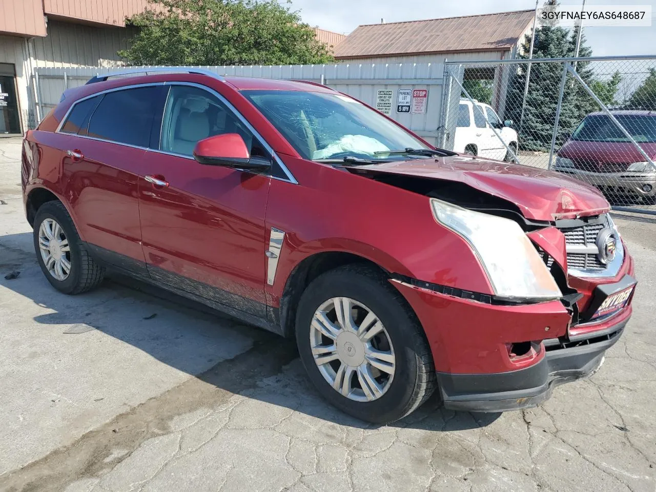 2010 Cadillac Srx Luxury Collection VIN: 3GYFNAEY6AS648687 Lot: 72078014