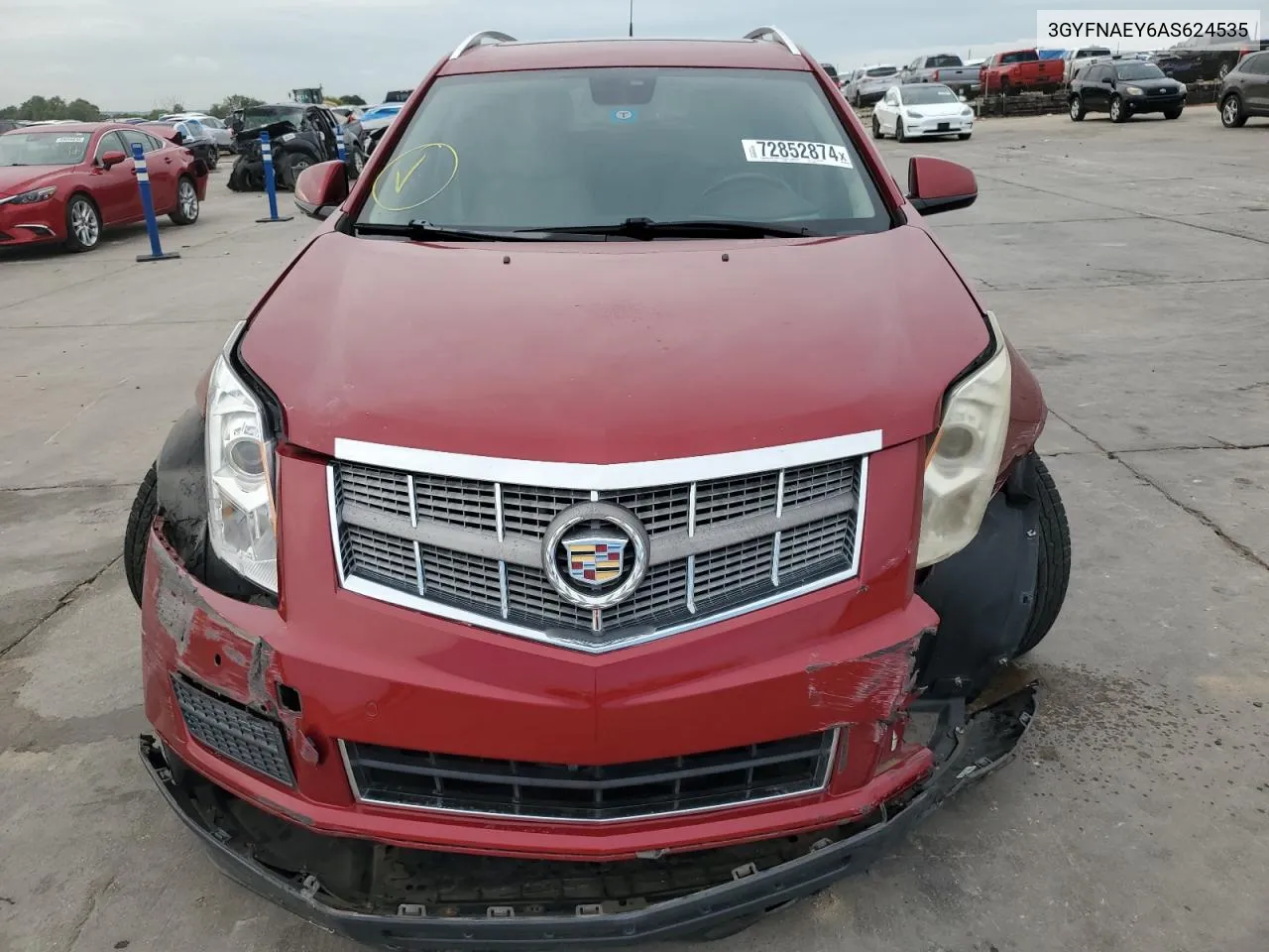 3GYFNAEY6AS624535 2010 Cadillac Srx Luxury Collection