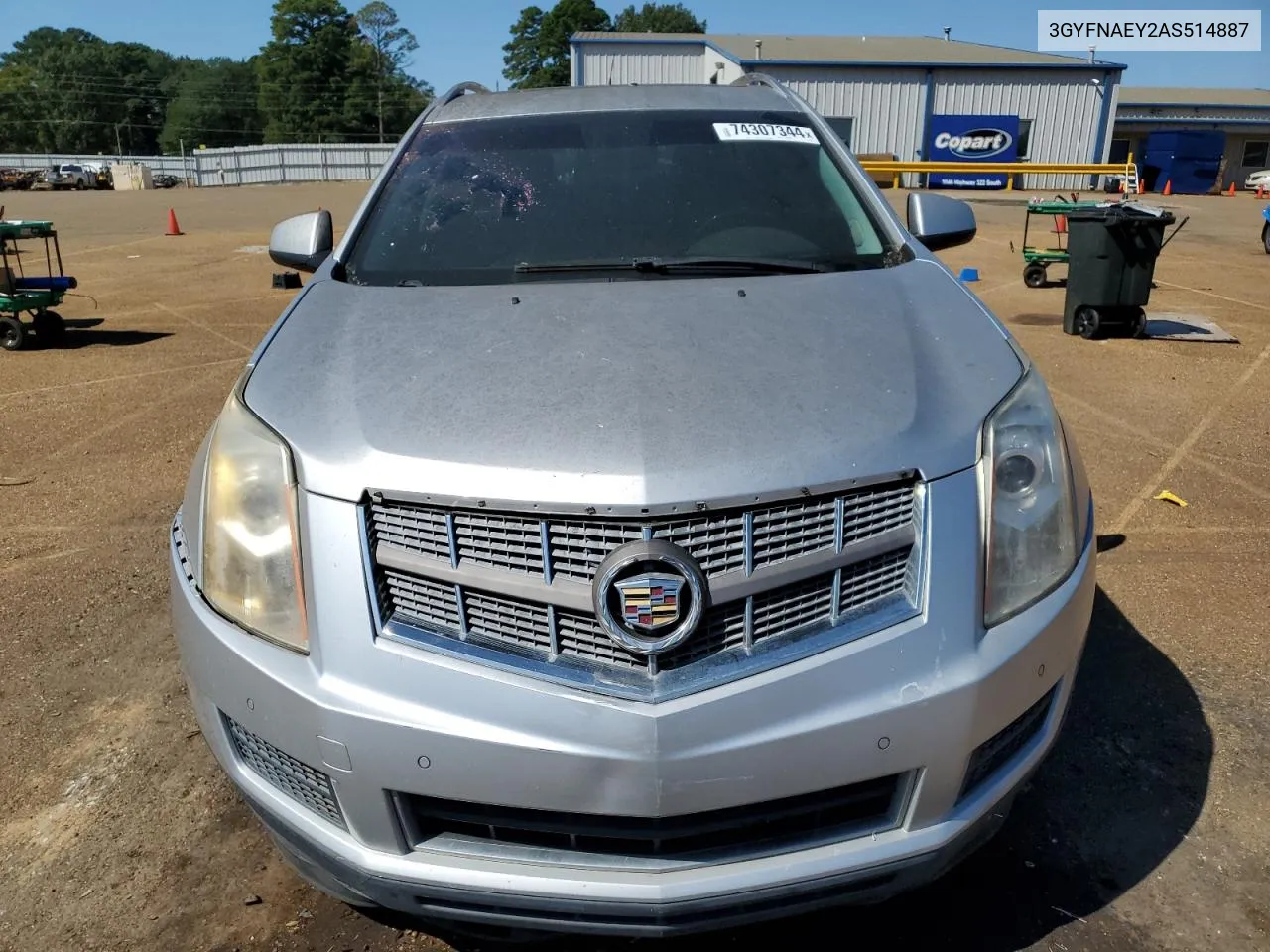 2010 Cadillac Srx Luxury Collection VIN: 3GYFNAEY2AS514887 Lot: 74307344