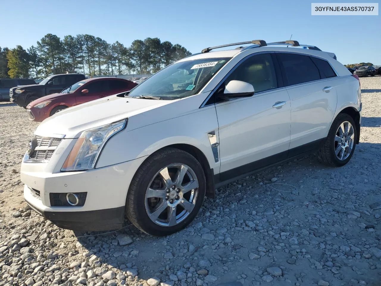 2010 Cadillac Srx Performance Collection VIN: 3GYFNJE43AS570737 Lot: 75838384