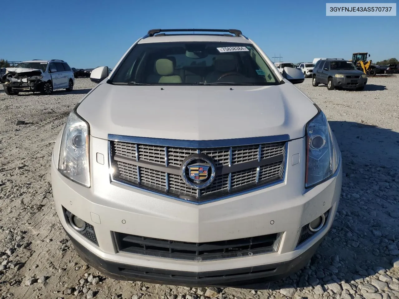 2010 Cadillac Srx Performance Collection VIN: 3GYFNJE43AS570737 Lot: 75838384