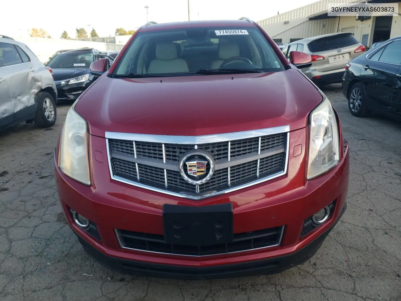 2010 Cadillac Srx Performance Collection VIN: 3GYFNEEYXAS603873 Lot: 77455974