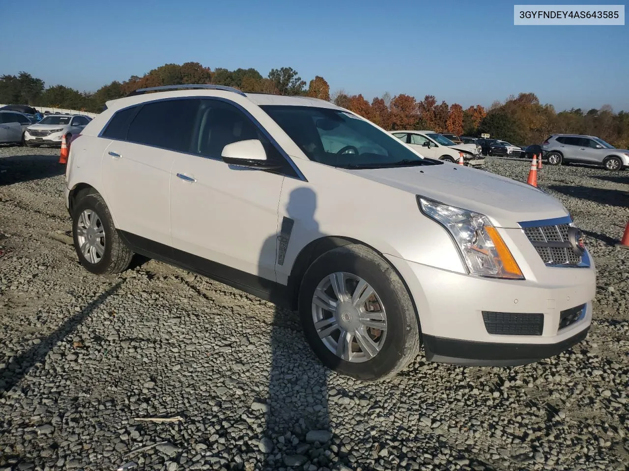 2010 Cadillac Srx Luxury Collection VIN: 3GYFNDEY4AS643585 Lot: 78391084