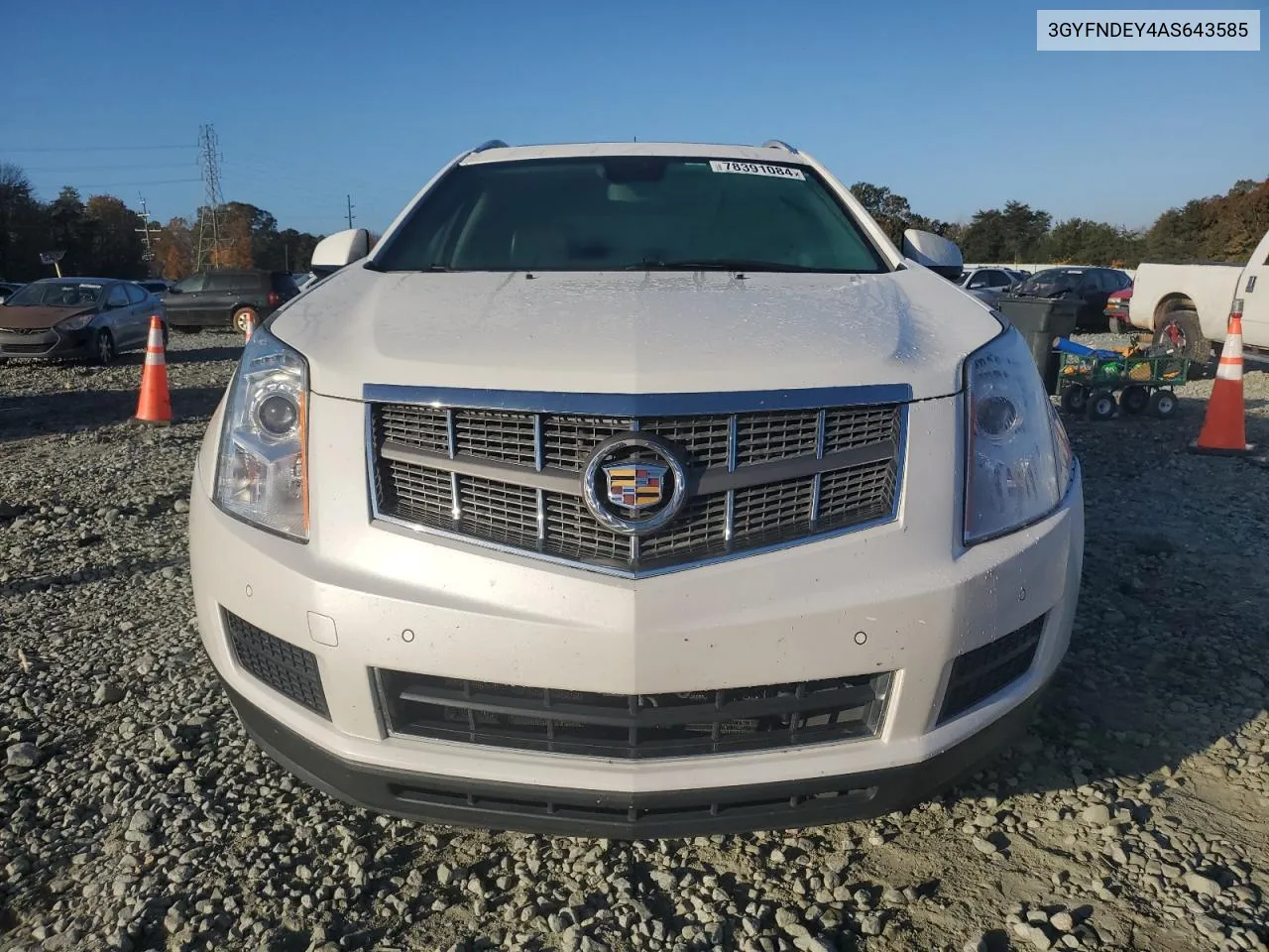 2010 Cadillac Srx Luxury Collection VIN: 3GYFNDEY4AS643585 Lot: 78391084