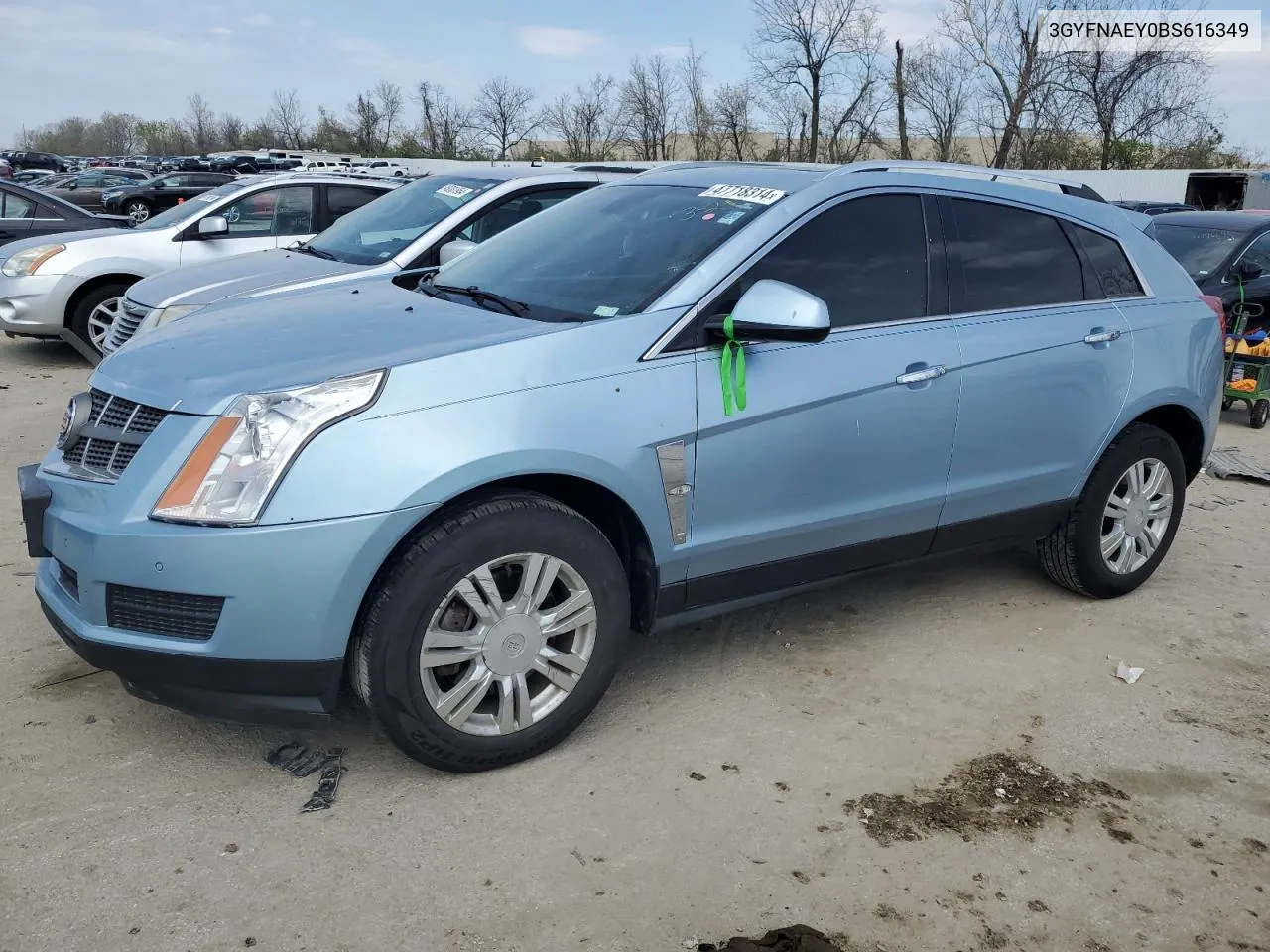 3GYFNAEY0BS616349 2011 Cadillac Srx Luxury Collection