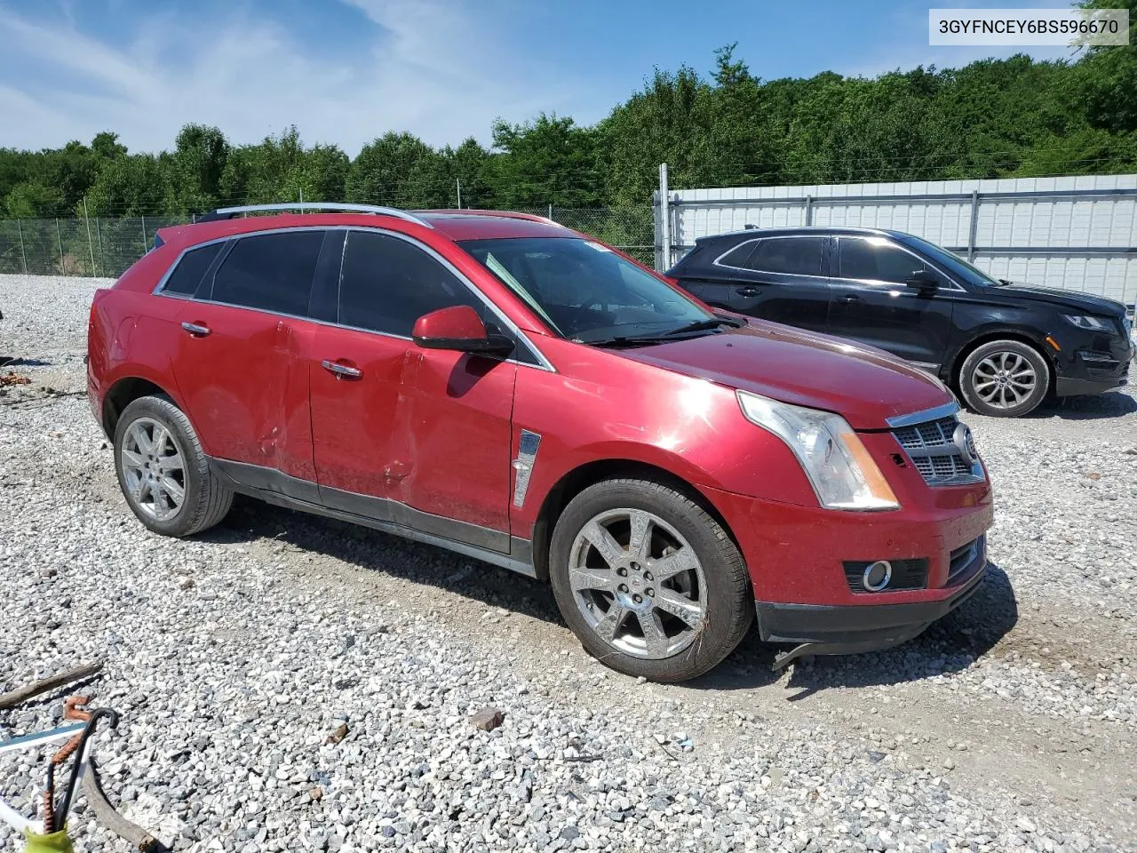 2011 Cadillac Srx Premium Collection VIN: 3GYFNCEY6BS596670 Lot: 57334164