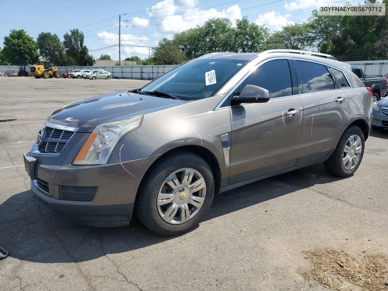 2011 Cadillac Srx Luxury Collection VIN: 3GYFNAEY0BS679712 Lot: 62919664