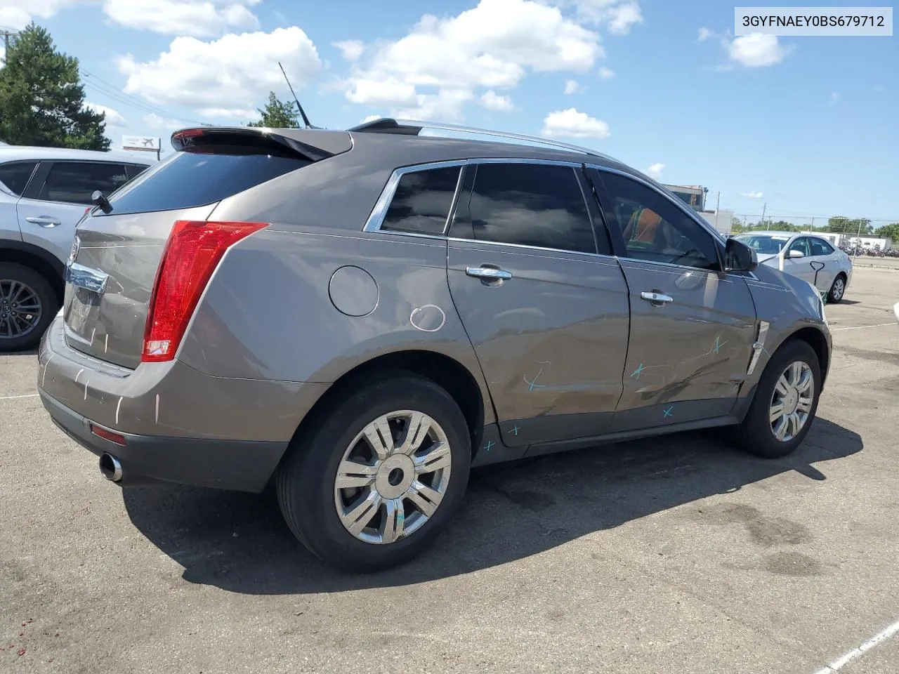 2011 Cadillac Srx Luxury Collection VIN: 3GYFNAEY0BS679712 Lot: 62919664