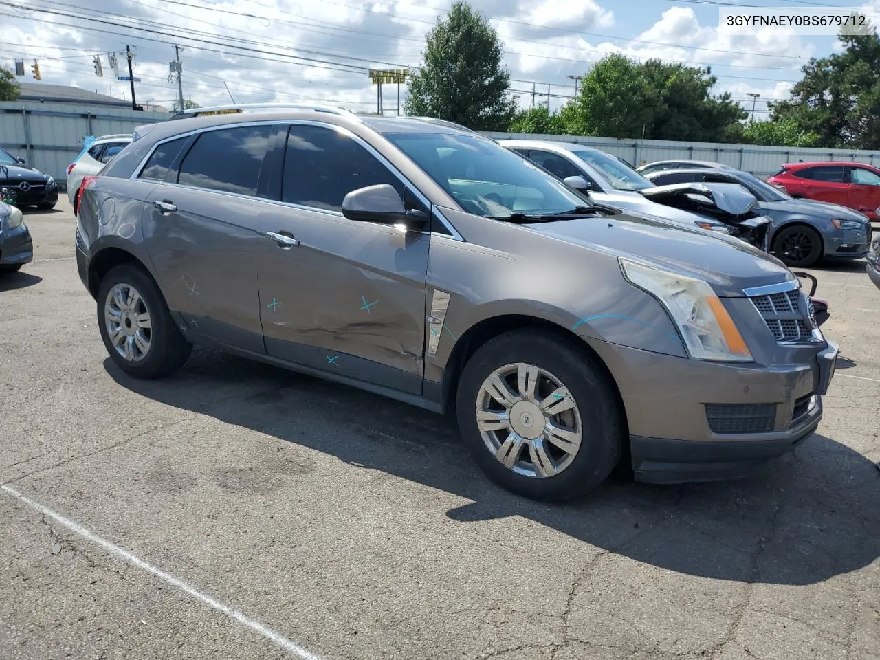 2011 Cadillac Srx Luxury Collection VIN: 3GYFNAEY0BS679712 Lot: 62919664