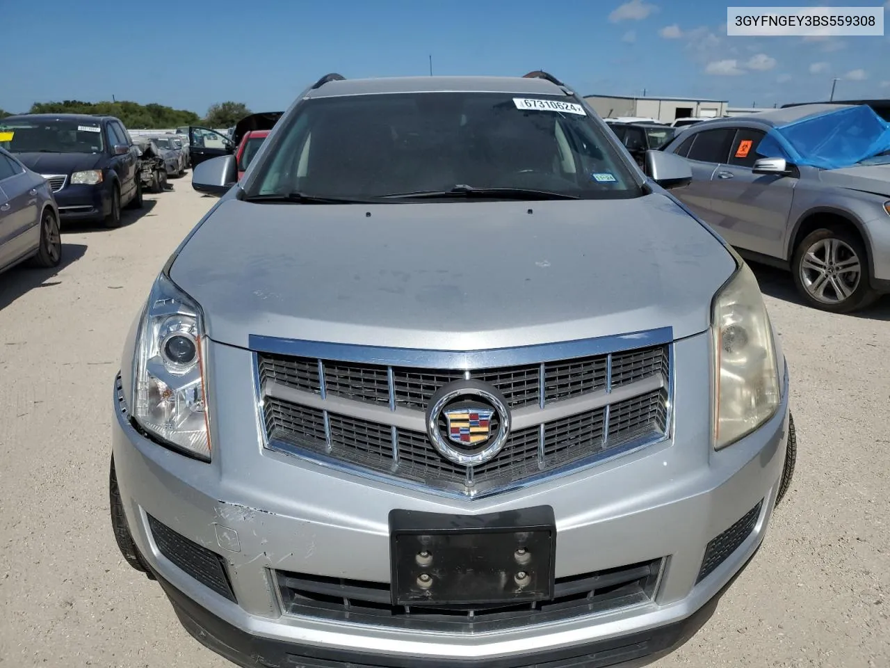 3GYFNGEY3BS559308 2011 Cadillac Srx