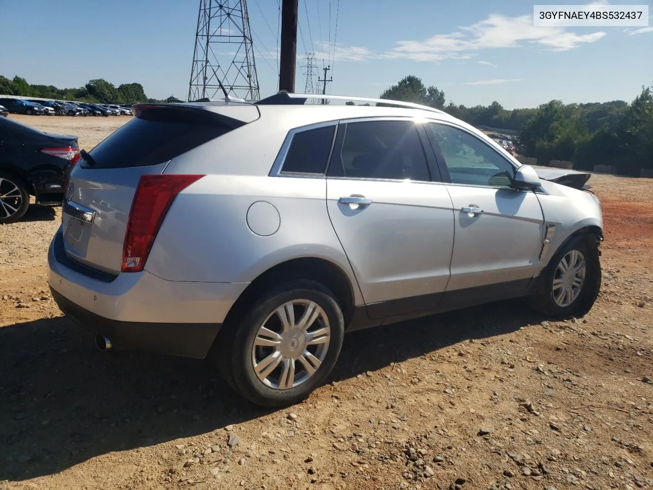 2011 Cadillac Srx Luxury Collection VIN: 3GYFNAEY4BS532437 Lot: 67944554