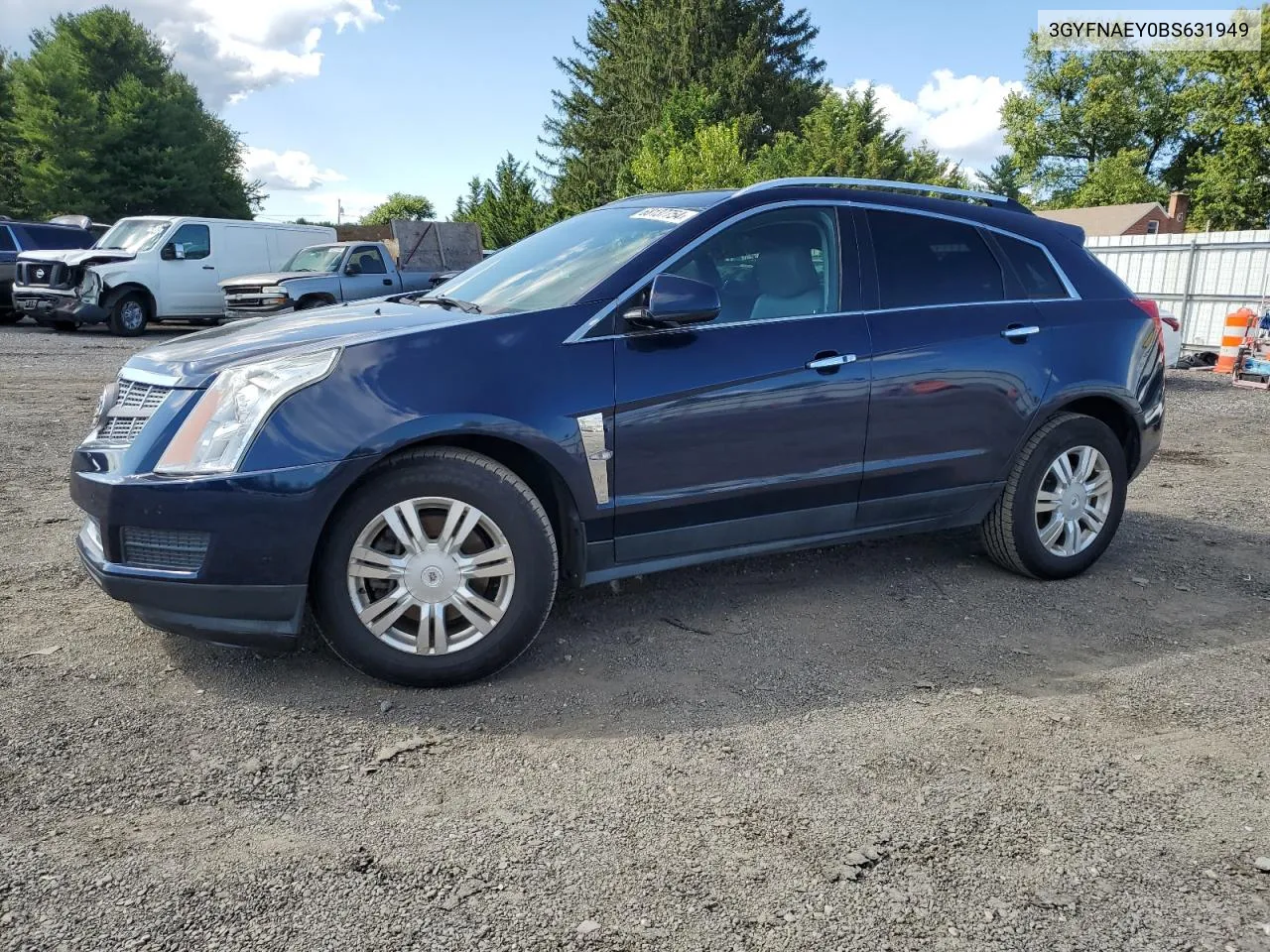 3GYFNAEY0BS631949 2011 Cadillac Srx Luxury Collection