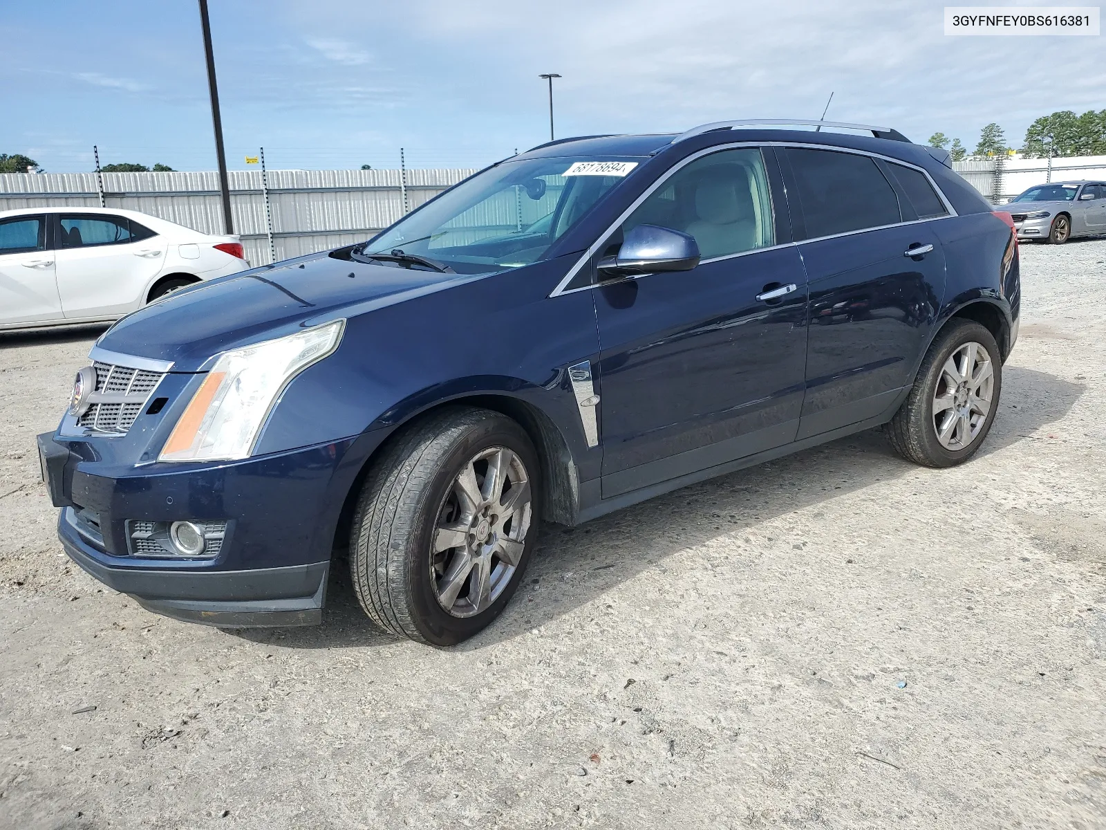 2011 Cadillac Srx Premium Collection VIN: 3GYFNFEY0BS616381 Lot: 68178694