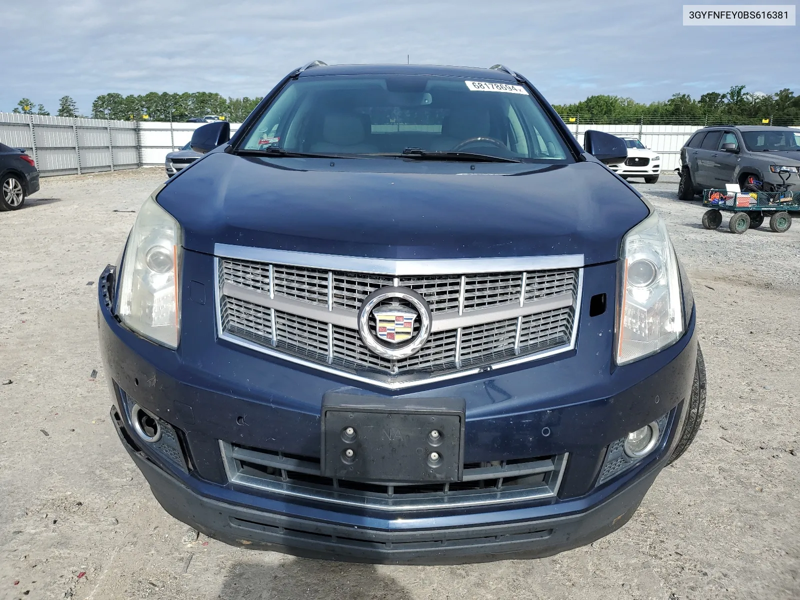 2011 Cadillac Srx Premium Collection VIN: 3GYFNFEY0BS616381 Lot: 68178694