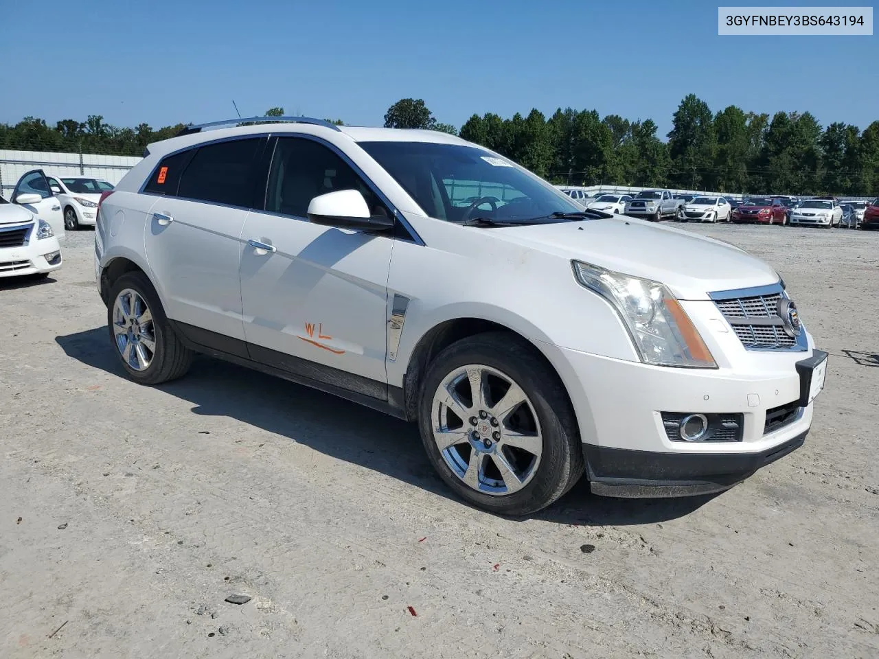 2011 Cadillac Srx Performance Collection VIN: 3GYFNBEY3BS643194 Lot: 68811754