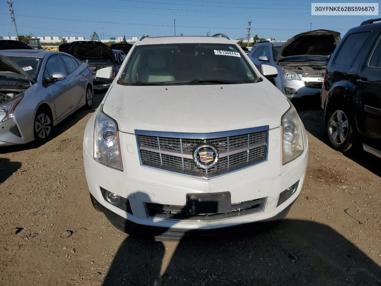 2011 Cadillac Srx Premium Collection VIN: 3GYFNKE62BS596870 Lot: 70130474