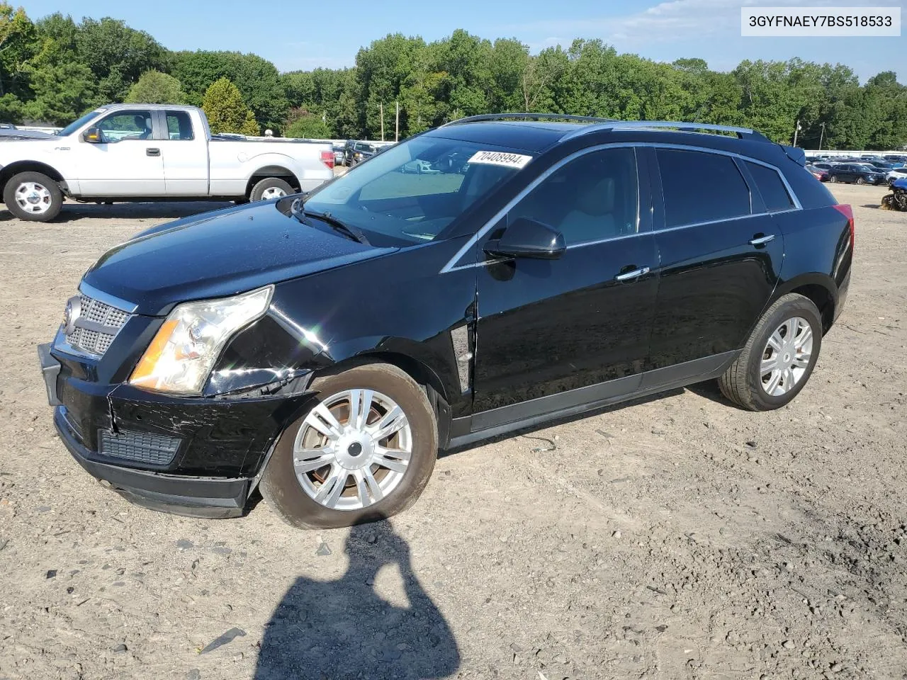 2011 Cadillac Srx Luxury Collection VIN: 3GYFNAEY7BS518533 Lot: 70408994