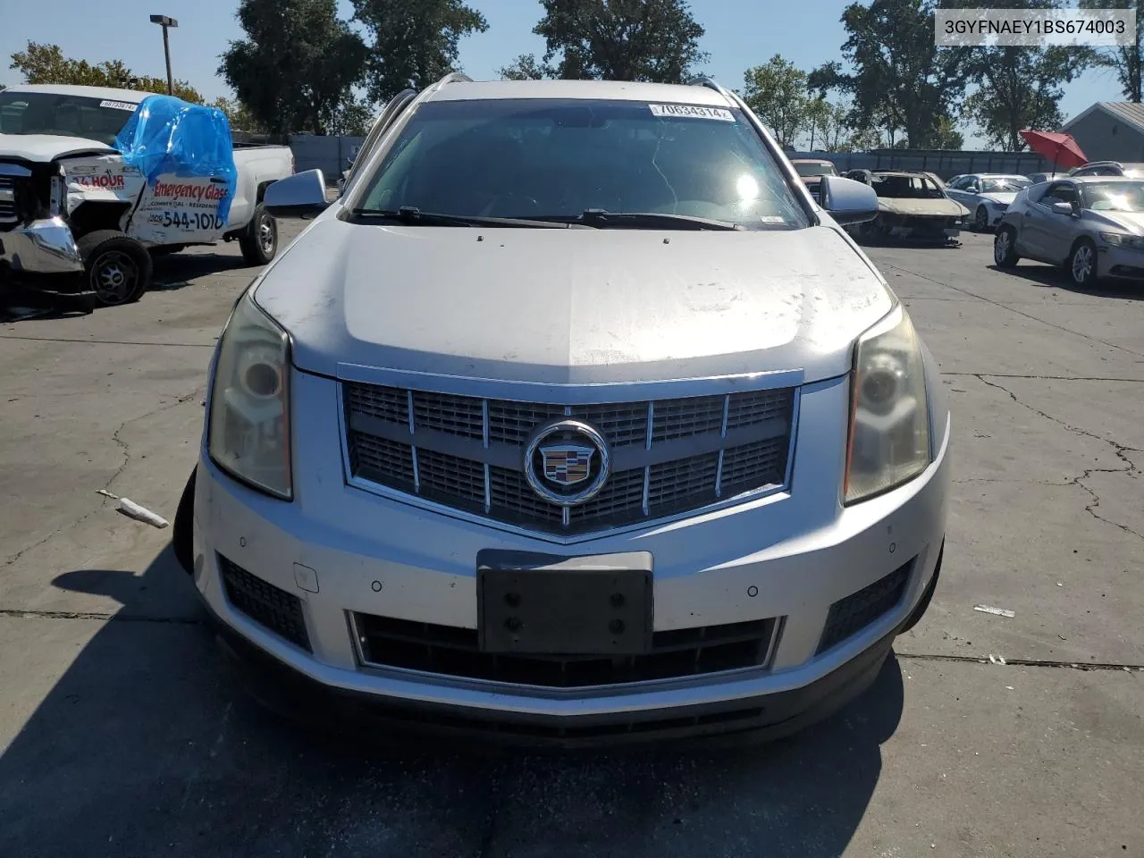 2011 Cadillac Srx Luxury Collection VIN: 3GYFNAEY1BS674003 Lot: 70634314