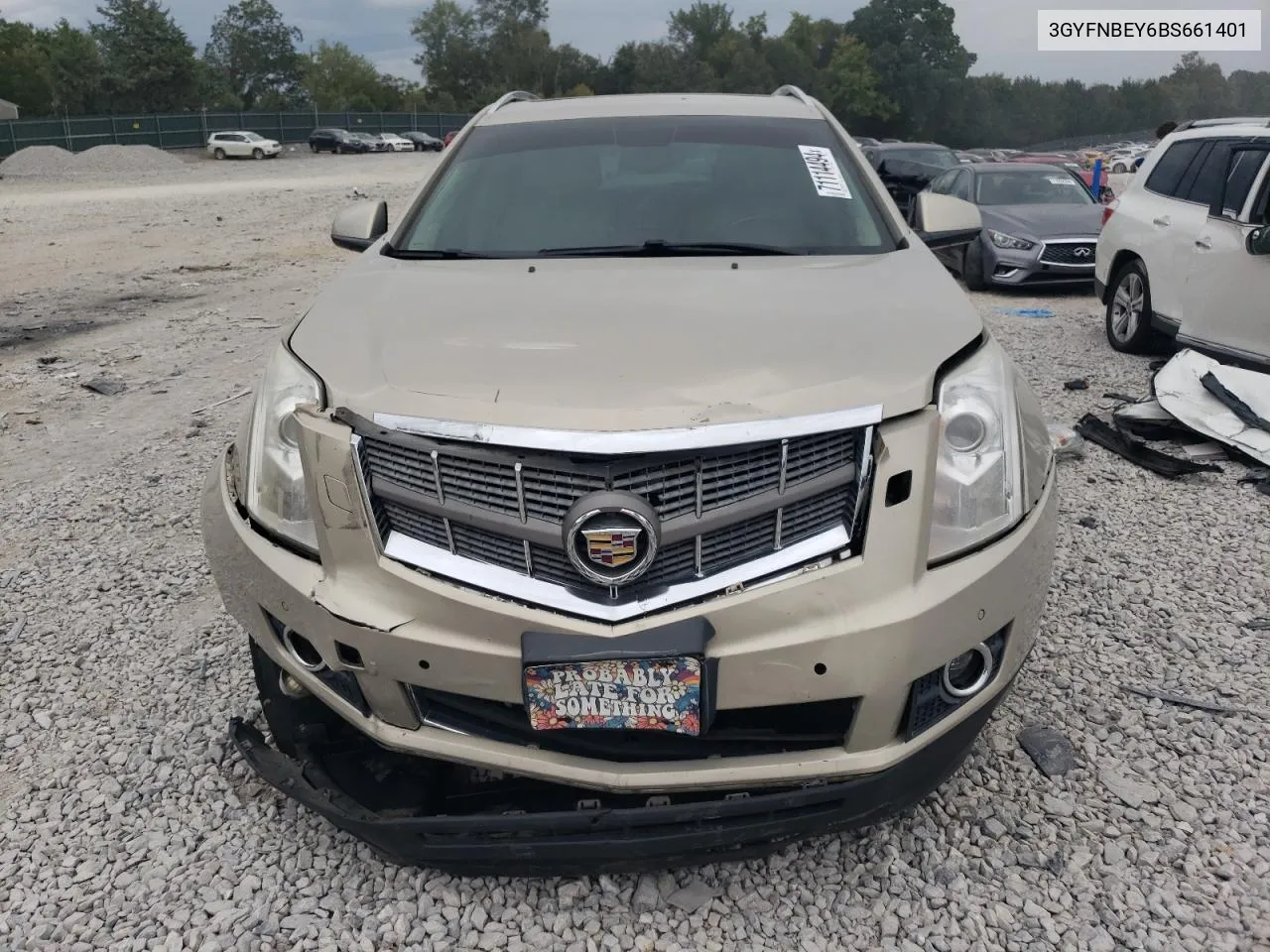 2011 Cadillac Srx Performance Collection VIN: 3GYFNBEY6BS661401 Lot: 71114494