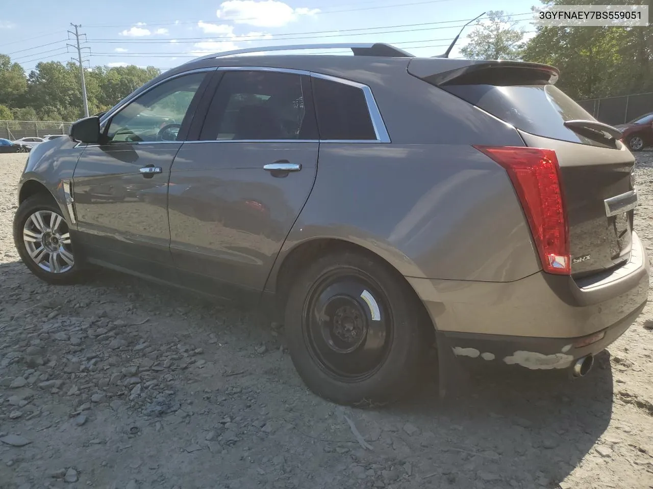 3GYFNAEY7BS559051 2011 Cadillac Srx Luxury Collection