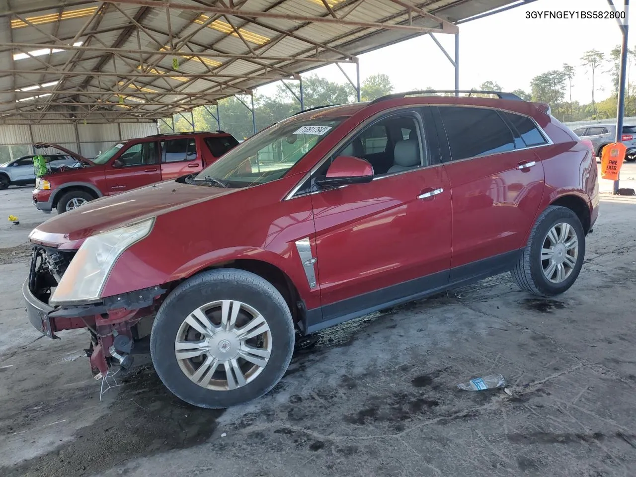 2011 Cadillac Srx VIN: 3GYFNGEY1BS582800 Lot: 71391794