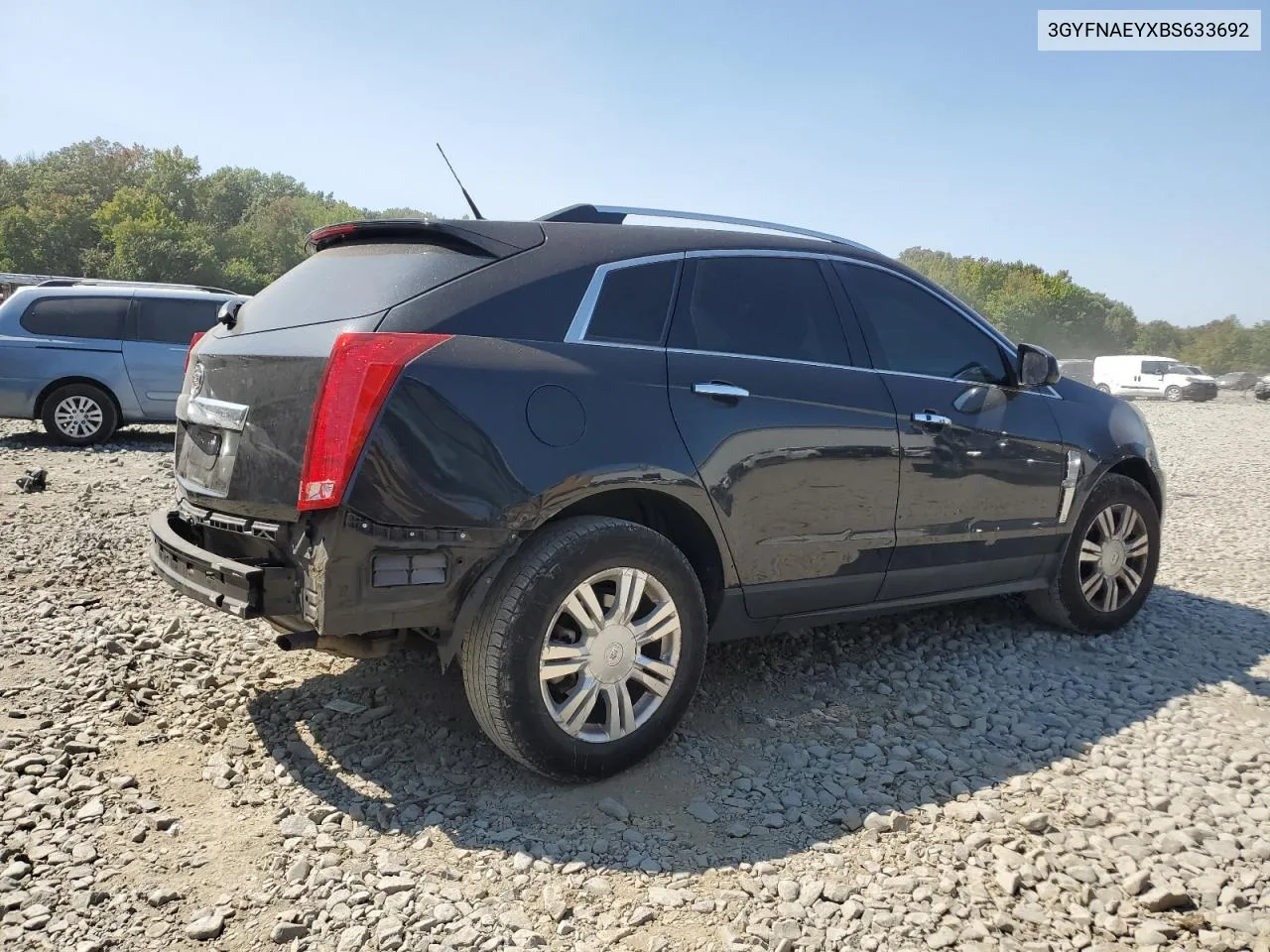 3GYFNAEYXBS633692 2011 Cadillac Srx Luxury Collection