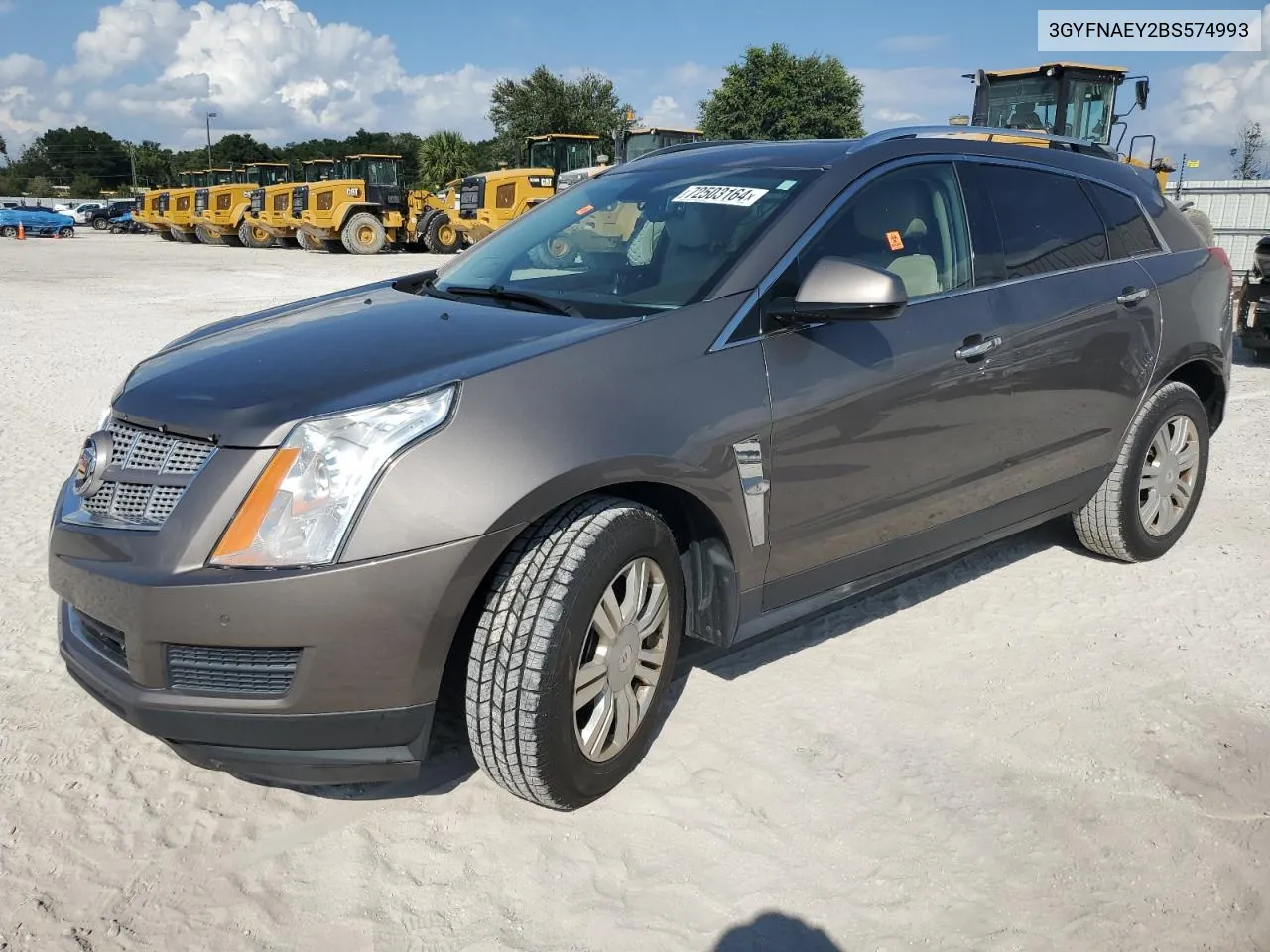 2011 Cadillac Srx Luxury Collection VIN: 3GYFNAEY2BS574993 Lot: 72503164